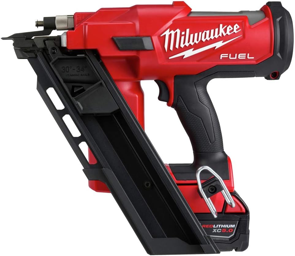 Milwaukee M18 FUEL 18V Brushless 30-Degree Framing Nailer Cordless Kit 3 Milwaukee M18 FUEL 18V Brushless 30-Degree Framing Nailer Cordless Kit - Image 3