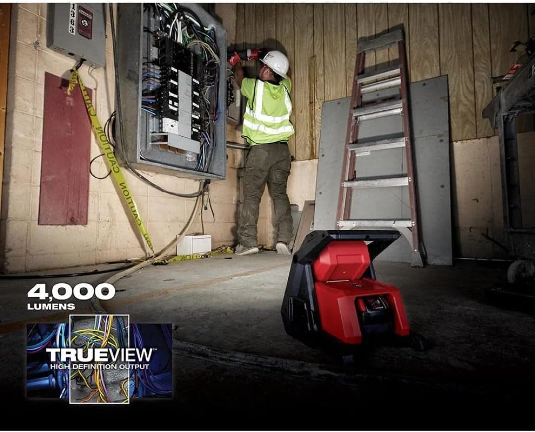 Milwaukee M18 ROVER LED Flood Light: 4000 Lumens Dual Power Portable Work Light 5 Milwaukee M18 ROVER LED Flood Light: 4000 Lumens Dual Power Portable Work Light - Image 5
