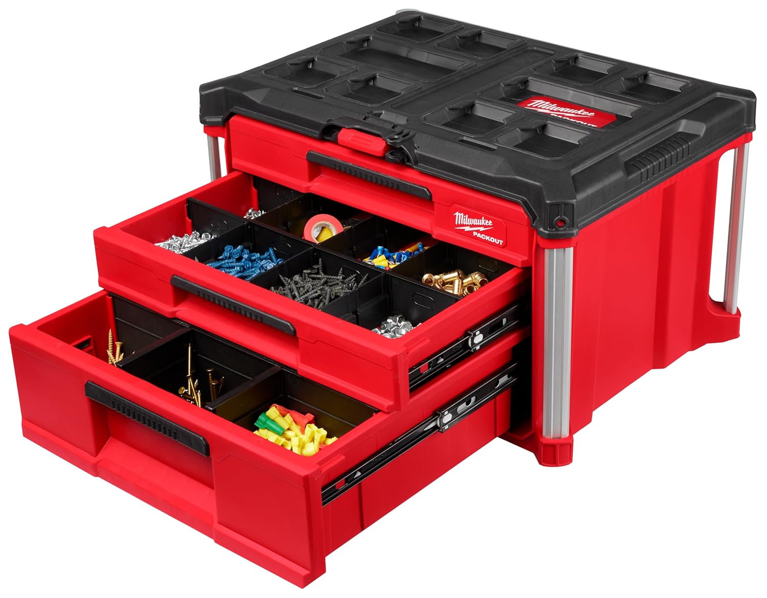 Milwaukee PACKOUT 3-Drawer Deep Tool Organizer Storage Box 48-22-8447 3 Milwaukee PACKOUT 3-Drawer Deep Tool Organizer Storage Box 48-22-8447 - Image 3