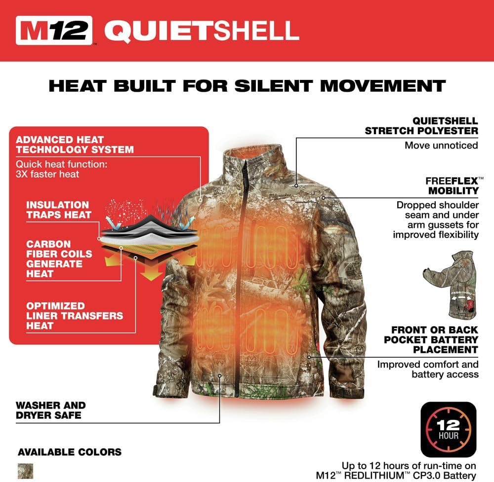 Milwaukee M12 Heated Jacket Kit - Compact Camo Warmth for Outdoor Professionals 4 Milwaukee M12 Heated Jacket Kit - Compact Camo Warmth for Outdoor Professionals - Image 4
