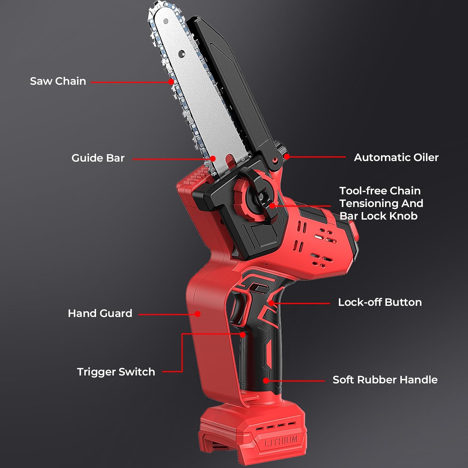 Compact Milwaukee M18 Cordless Mini Chainsaw - 8/6" Brushless Wood Cutter 7 Compact Milwaukee M18 Cordless Mini Chainsaw - 8/6" Brushless Wood Cutter - Image 7