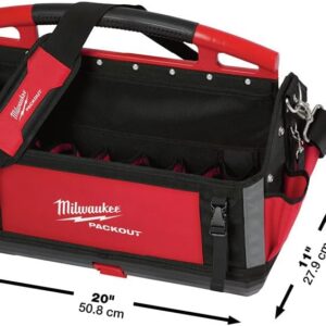 Milwaukee PACKOUT 20-Inch Heavy-Duty Job Site Storage Tote Organizer