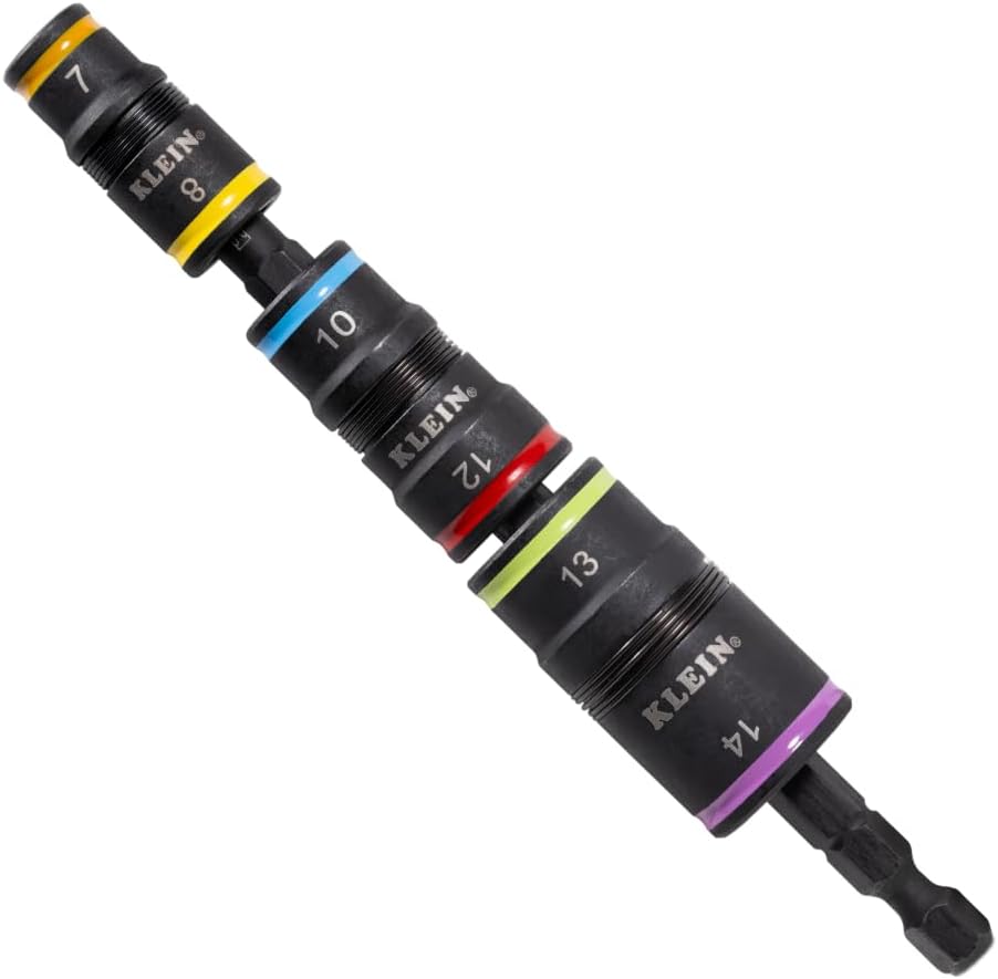 Klein Tools Metric Impact Socket Set 6-in-1 Hex 7-14mm Flip Design 1 hvac tools multi tool