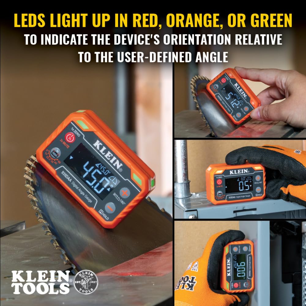 Klein Tools Digital Angle Finder - LED Alert & Precision Measurement 3 Klein Tools Digital Angle Finder - LED Alert & Precision Measurement - Image 3