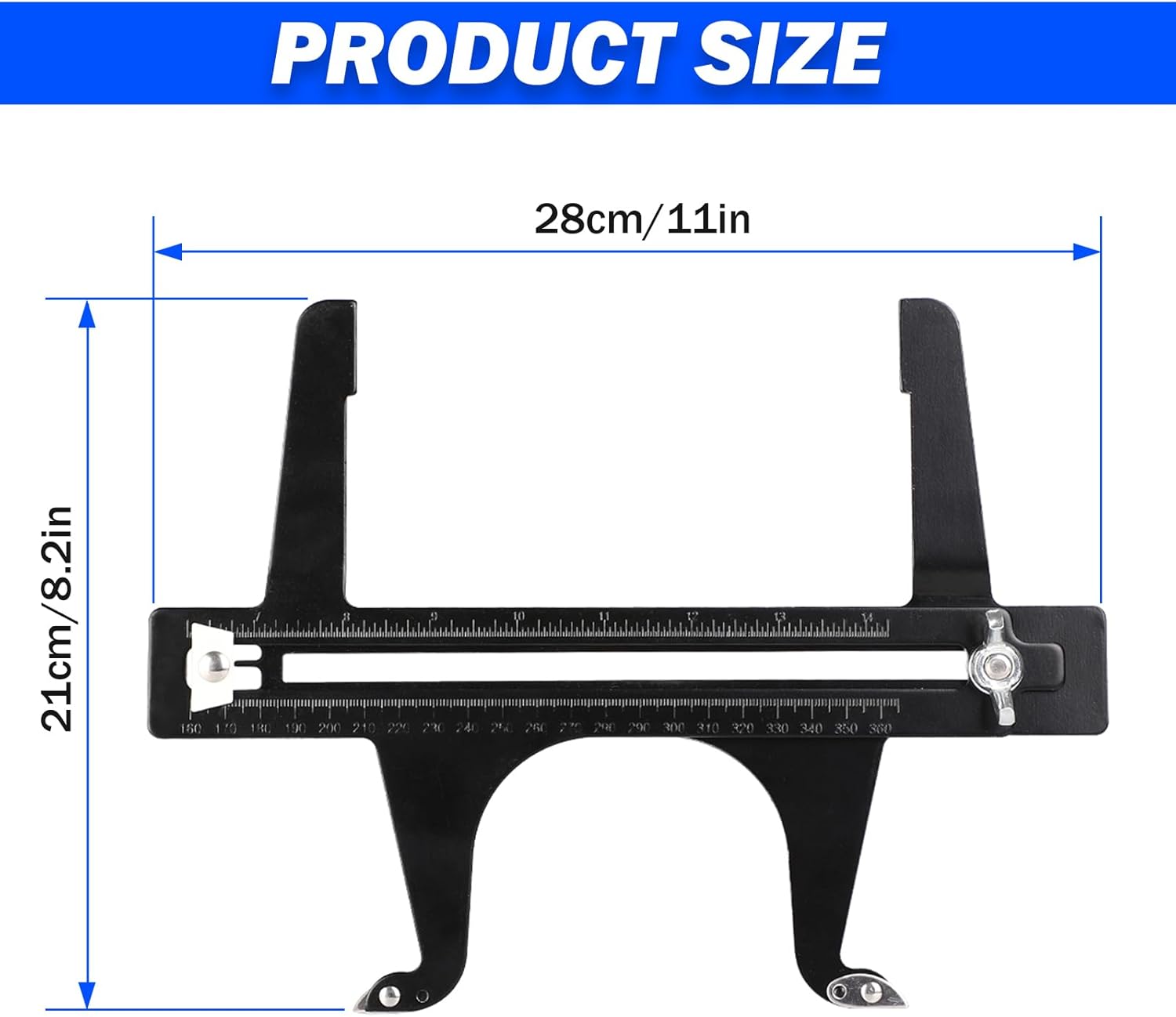 Professional Brake Measuring Tool for Drum Brake Lining Rotor Reset Adjustment 7 Professional Brake Measuring Tool for Drum Brake Lining Rotor Reset Adjustment - Image 7
