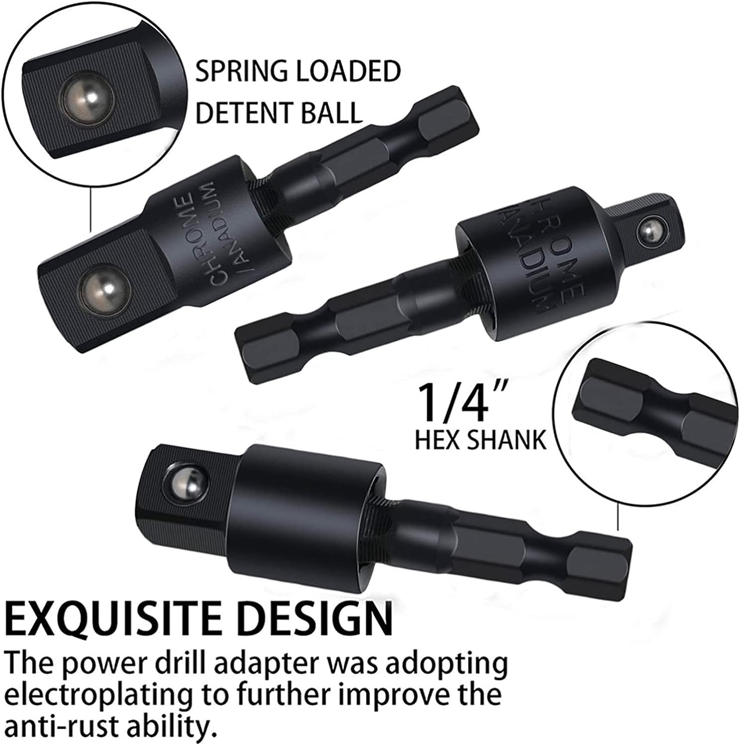 4-in-1 Right Angle Drill Adapter | 360° Rotate Impact Socket Set | Home & Pro Use 6 4-in-1 Right Angle Drill Adapter | 360° Rotate Impact Socket Set | Home & Pro Use - Image 6