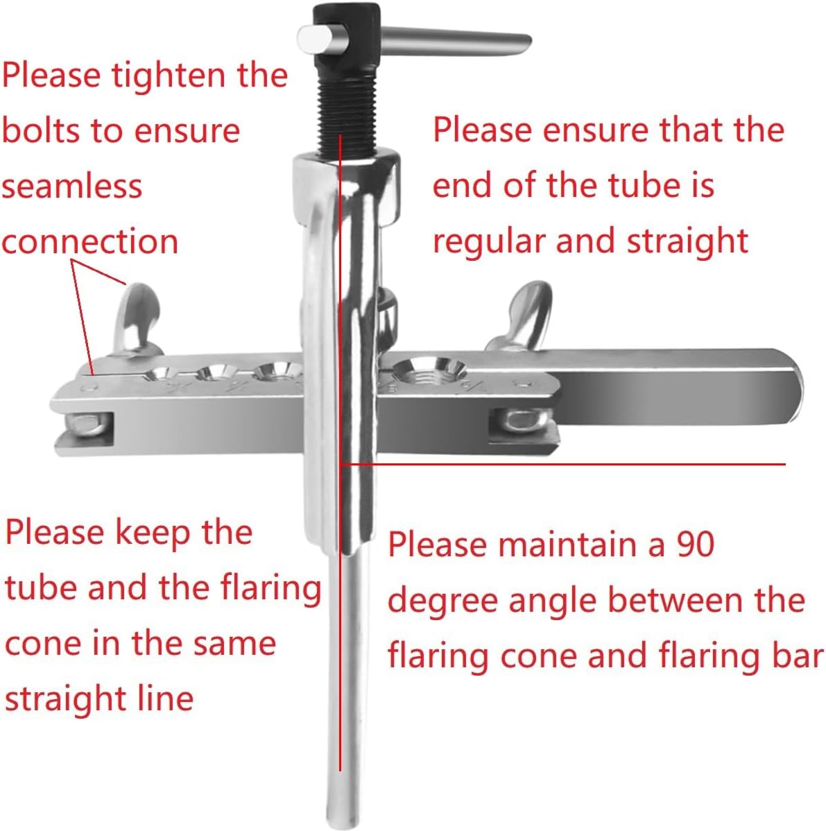 Pro Brake Line Flaring Tool Kit | 5 Sizes, Universal Tubing Flarer for Copper & Aluminum 5 Pro Brake Line Flaring Tool Kit | 5 Sizes, Universal Tubing Flarer for Copper & Aluminum - Image 5