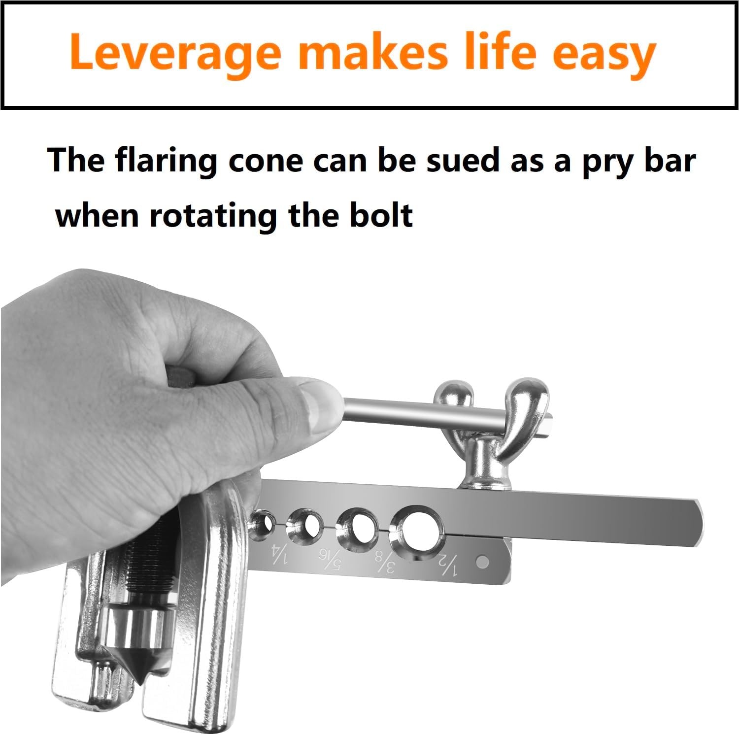 Pro Brake Line Flaring Tool Kit | 5 Sizes, Universal Tubing Flarer for Copper & Aluminum 9 Pro Brake Line Flaring Tool Kit | 5 Sizes, Universal Tubing Flarer for Copper & Aluminum - Image 9