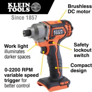 Klein Tools 20V Compact Impact Driver – Powerful Control in Tight Spaces