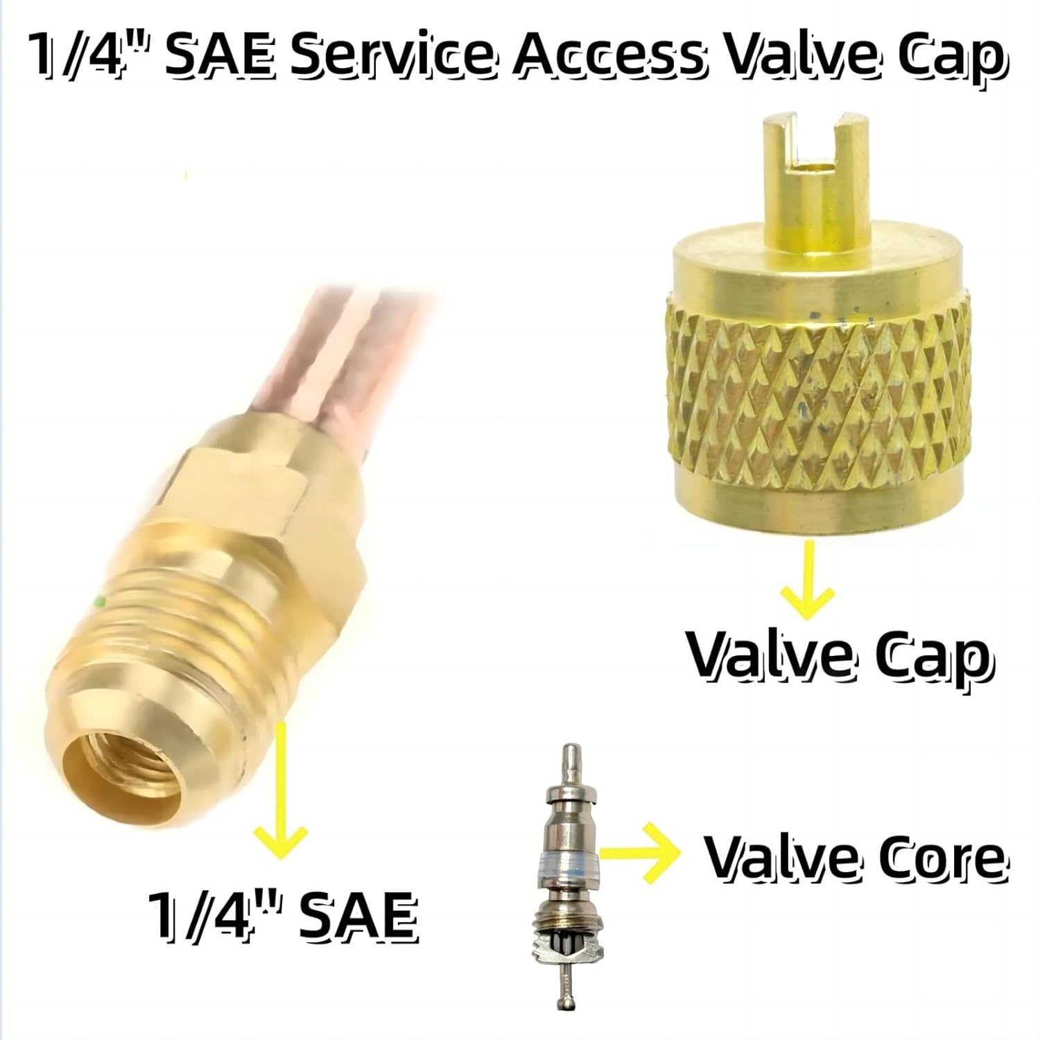 HVAC Refrigeration Tool Set: Valve Core Remover, Service Wrench, Hex Adapters 7 HVAC Refrigeration Tool Set: Valve Core Remover, Service Wrench, Hex Adapters - Image 7