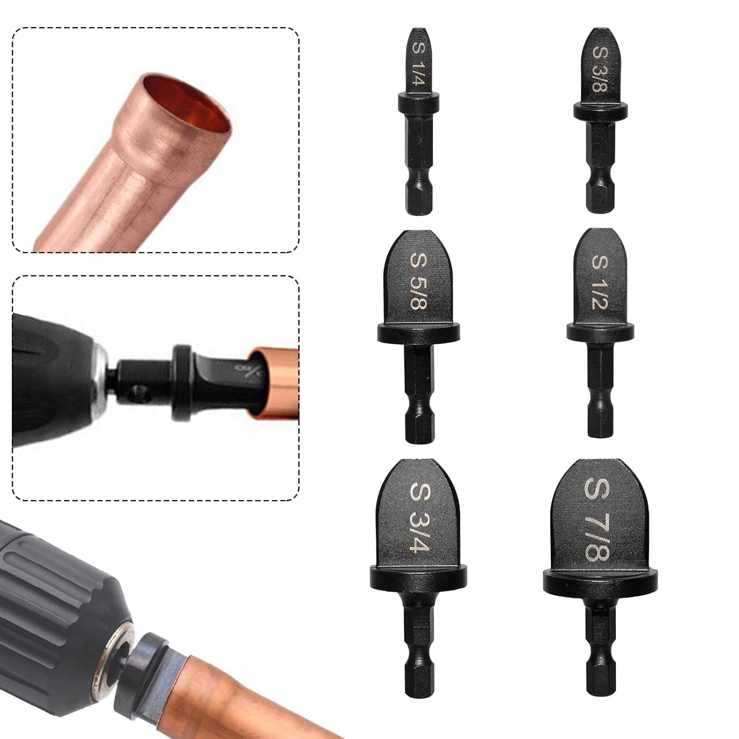 6-Piece HVAC Swaging Tool Set - Copper Tube Expander Kit for AC Repair 4 6-Piece HVAC Swaging Tool Set - Copper Tube Expander Kit for AC Repair - Image 4