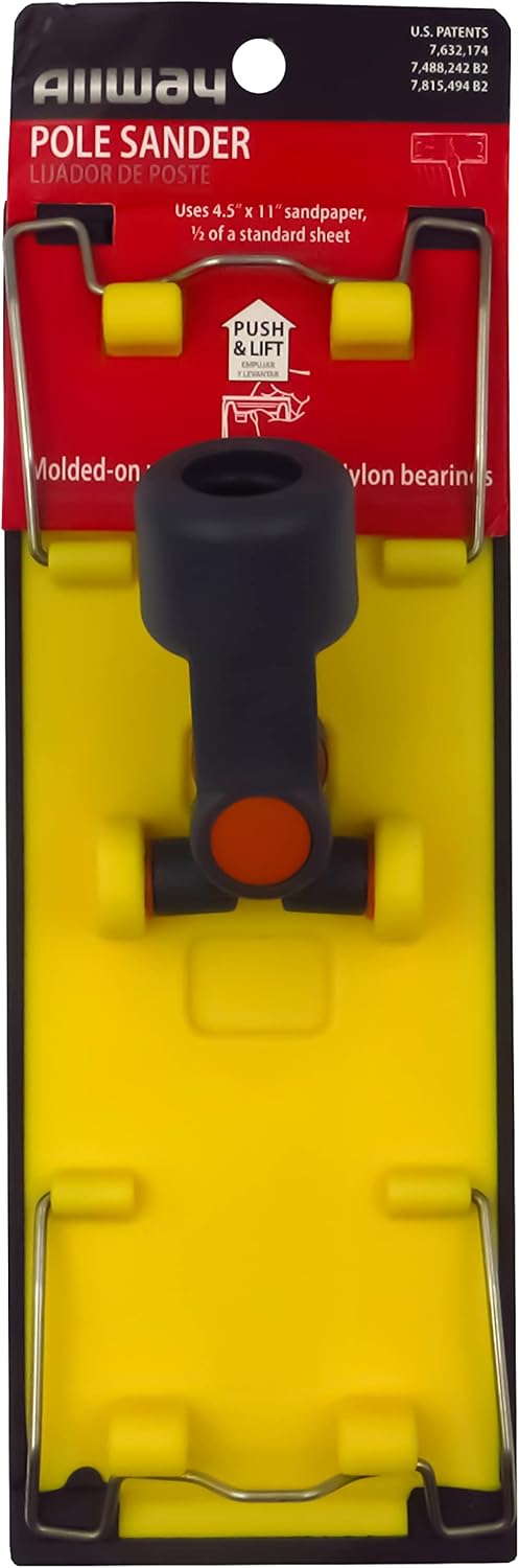 Premium ALLWAY UPS Drywall Pole Sander: Heavy-Duty with Steel Clips 3 Premium ALLWAY UPS Drywall Pole Sander: Heavy-Duty with Steel Clips - Image 3
