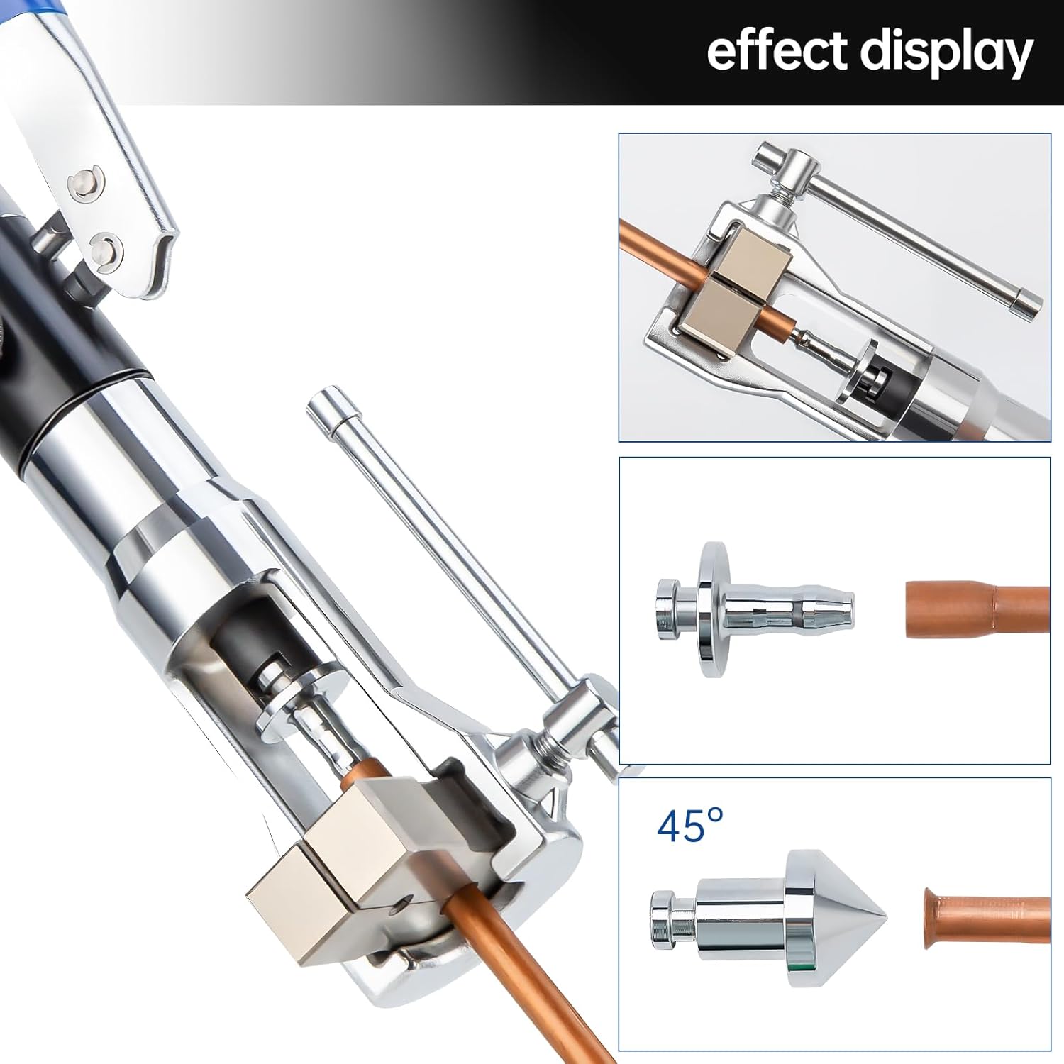 Professional Hydraulic Flaring & Swaging Tool Kit for Copper Tubing 2 Professional Hydraulic Flaring & Swaging Tool Kit for Copper Tubing - Image 2