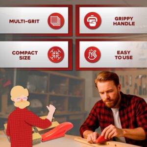 XFasten Micro Sander Kit 100PCS 5-Grit Sandpaper for Woodworking