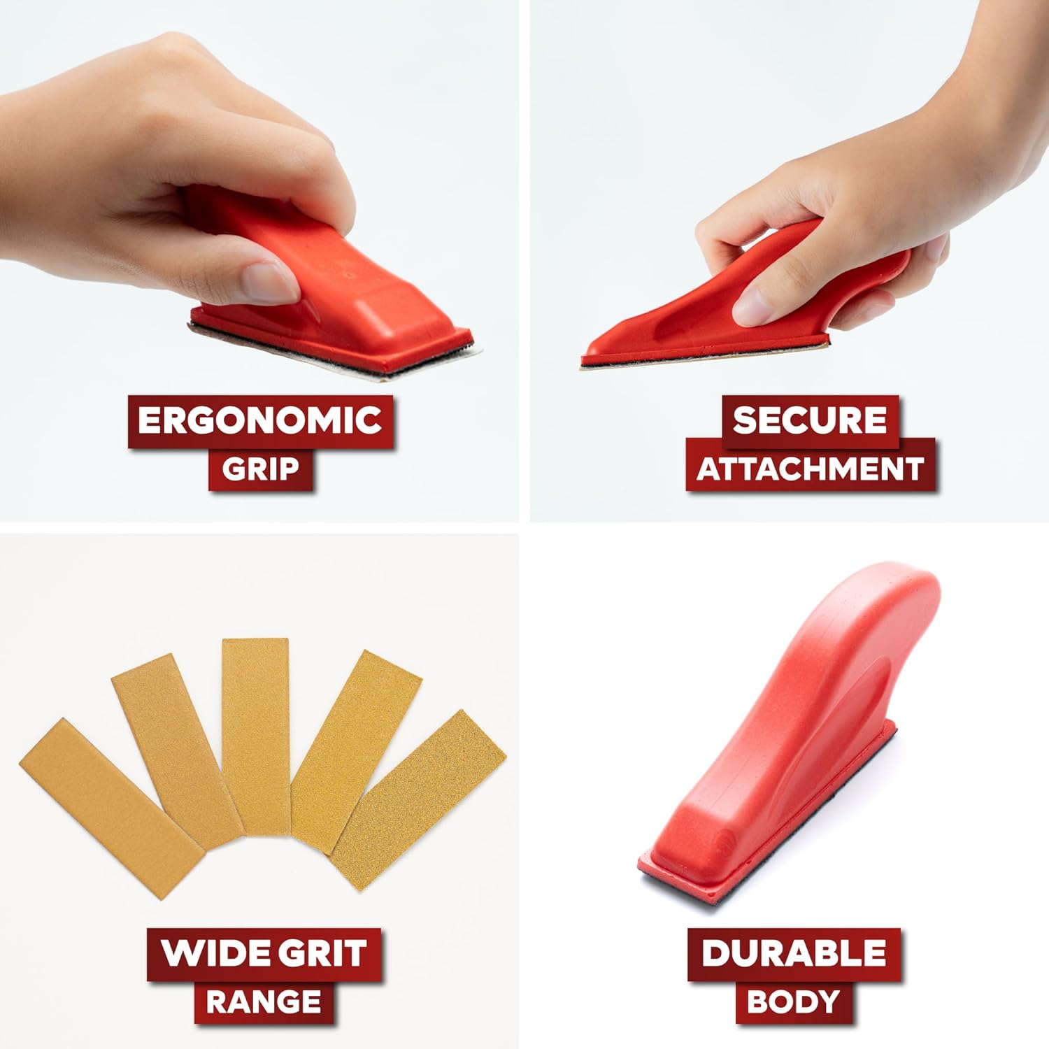 XFasten Micro Sander Kit 100PCS 5-Grit Sandpaper for Woodworking 6 XFasten Micro Sander Kit 100PCS 5-Grit Sandpaper for Woodworking - Image 6