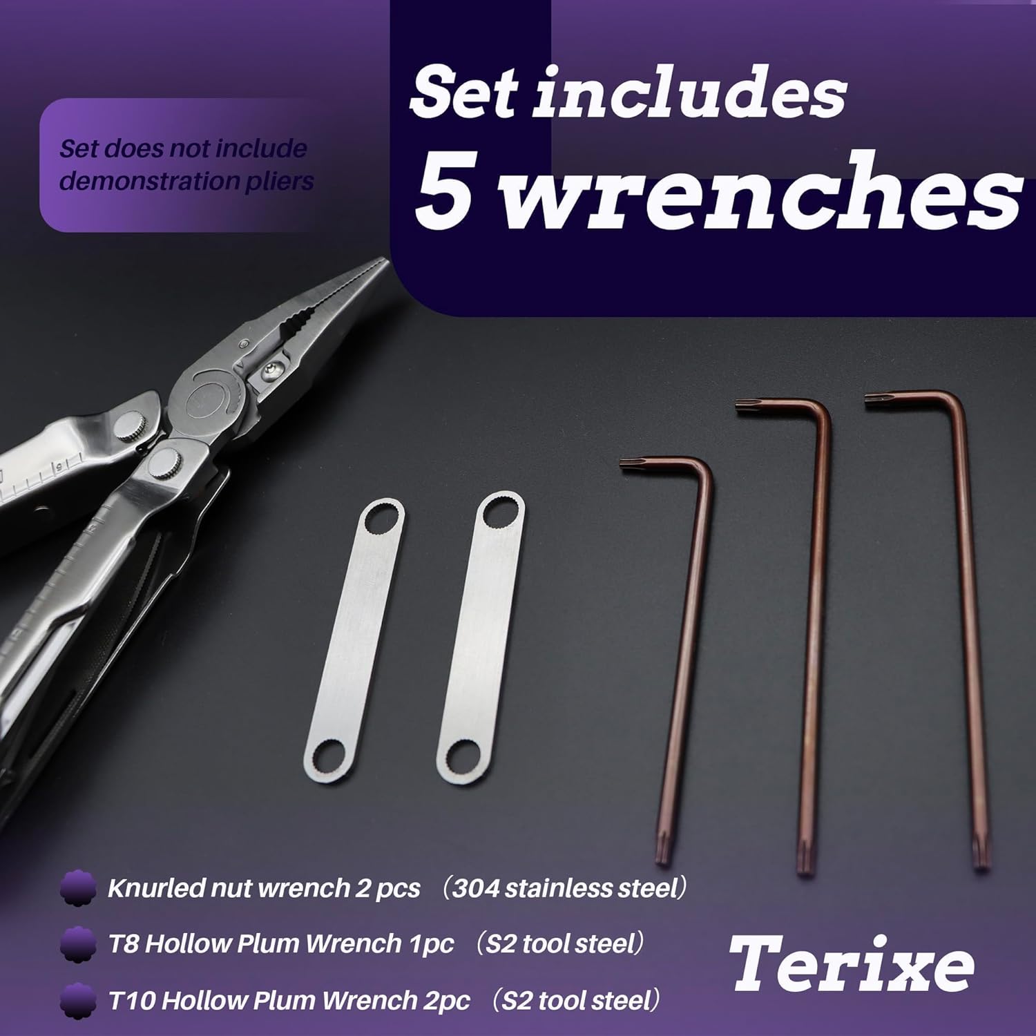 Leatherman Multi-Tool Wrench Set | Stainless Steel Precision Wrenches T10 T8 3 Leatherman Multi-Tool Wrench Set | Stainless Steel Precision Wrenches T10 T8 - Image 3
