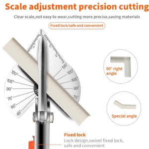GARTOL 45-135° Adjustable Miter Shears – Pro PVC & Wood Trim Cutting Tool