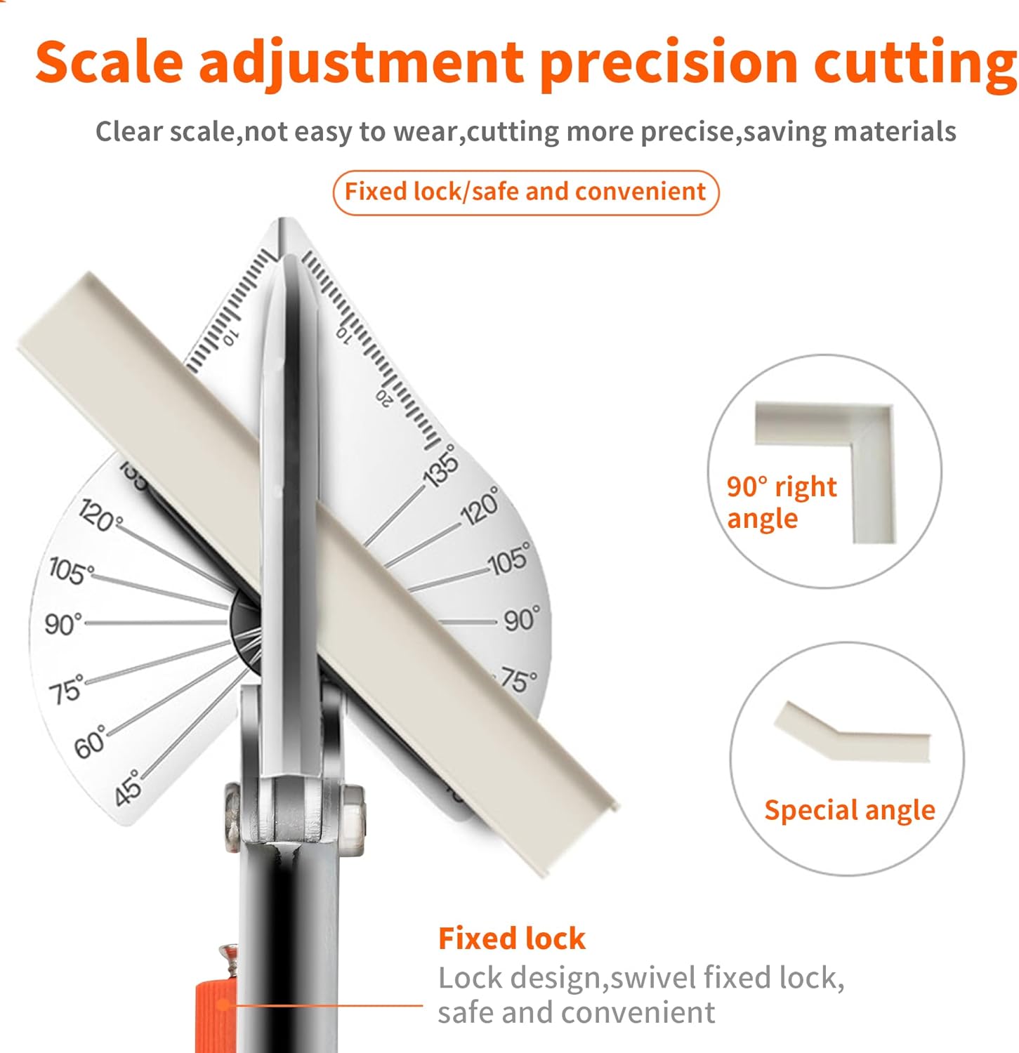 GARTOL 45-135° Adjustable Miter Shears - Pro PVC & Wood Trim Cutting Tool 2 GARTOL 45-135° Adjustable Miter Shears - Pro PVC & Wood Trim Cutting Tool - Image 2