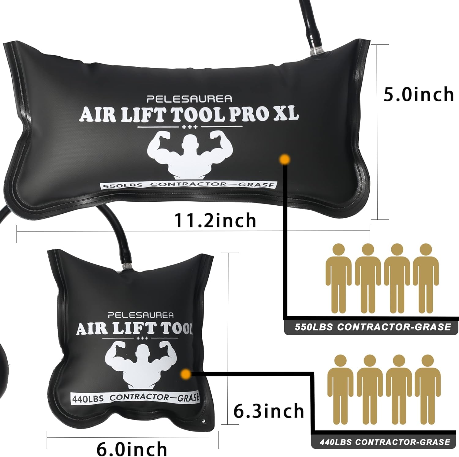Air Wedge Bag Kit: Professional Leveling & Alignment Tool, Commercial Grade 2 Sizes 5 Air Wedge Bag Kit: Professional Leveling & Alignment Tool, Commercial Grade 2 Sizes - Image 5