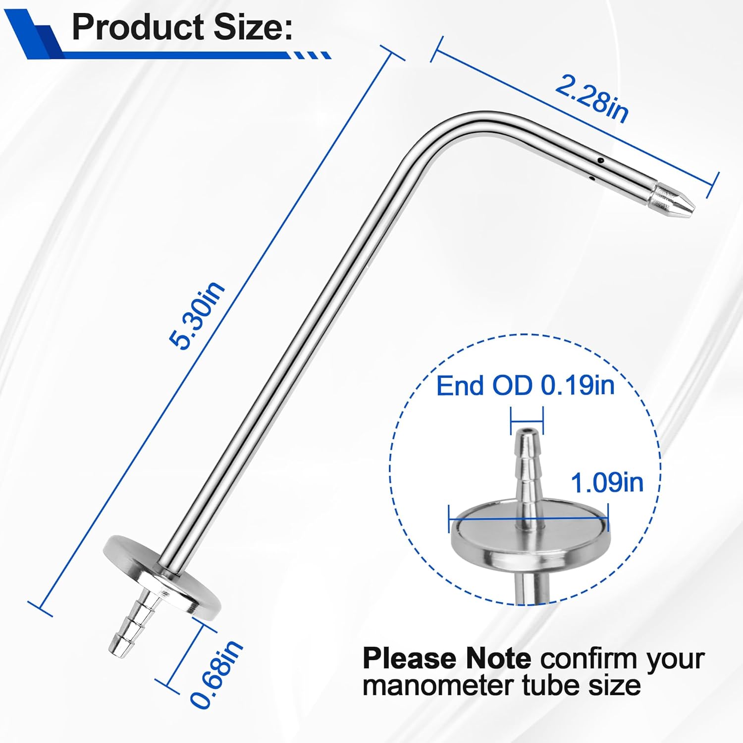 HVAC Static Pressure Probes 2-Pack for Fieldpiece Manometer Testing Kit 3 HVAC Static Pressure Probes 2-Pack for Fieldpiece Manometer Testing Kit - Image 3