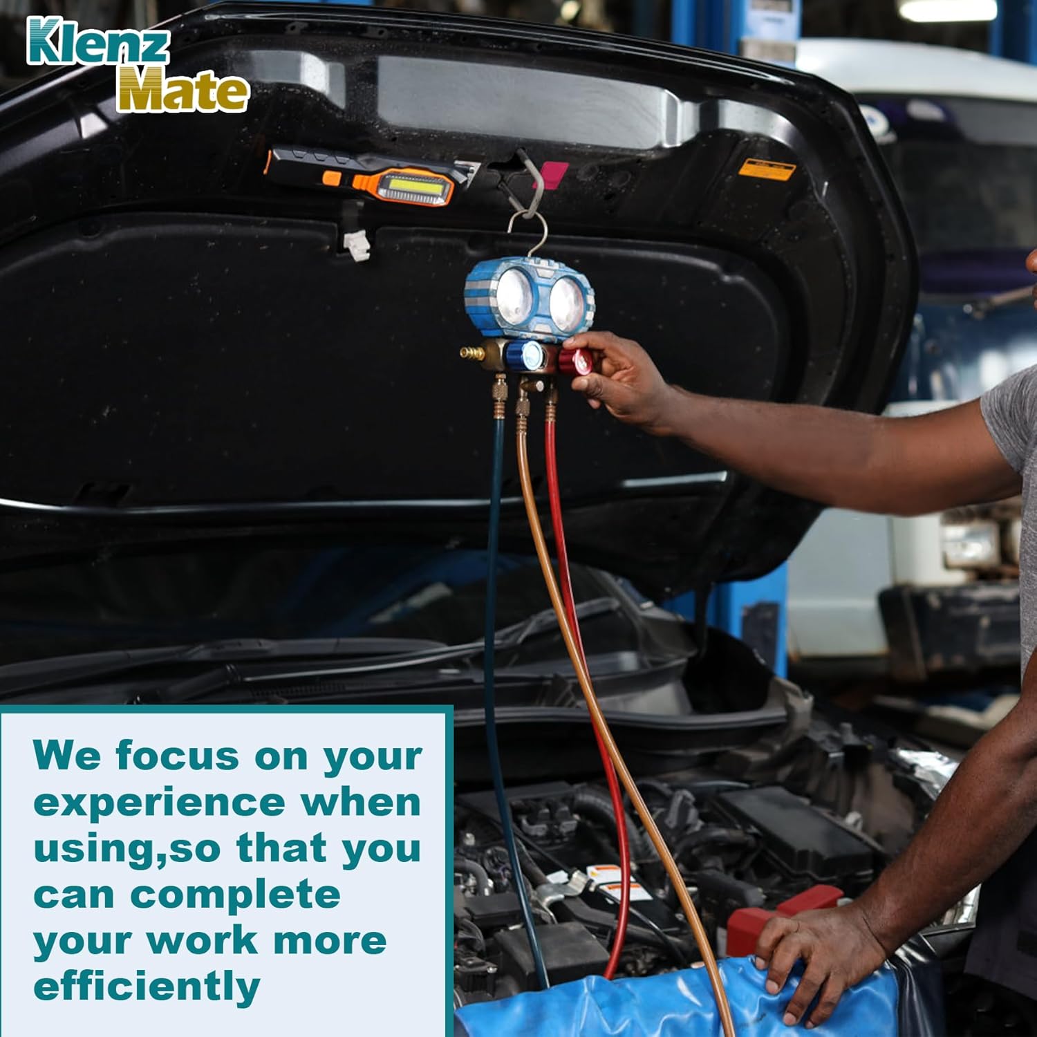 Professional HVAC Refrigerant Charging Hoses, 6ft, 1/4" Flare, 800 PSI R410A R22 6 Professional HVAC Refrigerant Charging Hoses, 6ft, 1/4" Flare, 800 PSI R410A R22 - Image 6