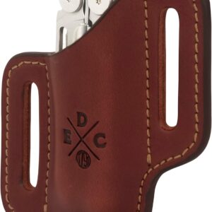 Multitool Sheath, Leather Case Pouch for Belts - Compatible with Full Size Leatherman, Gerber, SOG and Similar Sized Multitools - Canted, Easy Slide