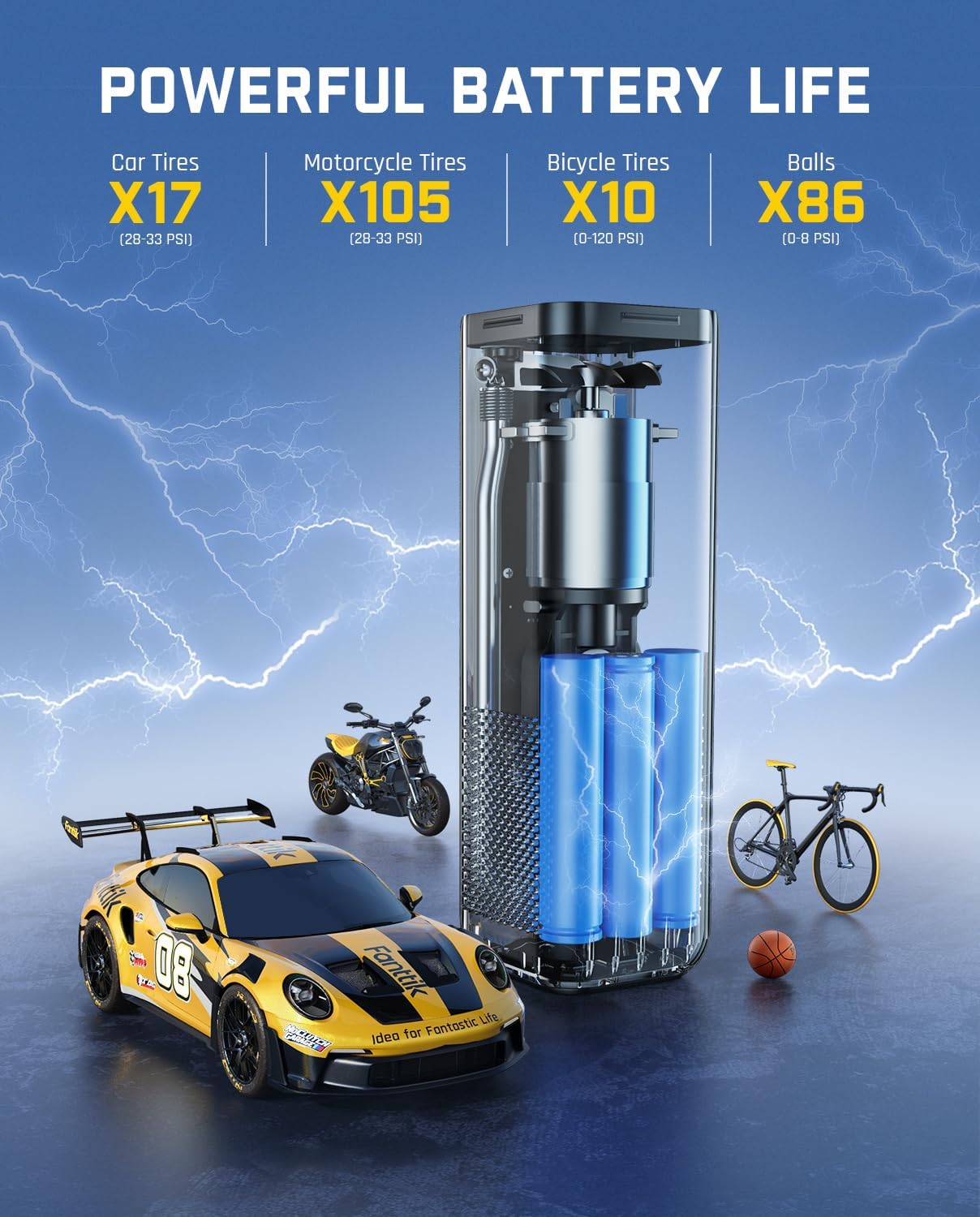 Fanttik X8 APEX Tire Inflator: Fast, Powerful, & Portable! 3 Fanttik X8 APEX Tire Inflator: Fast, Powerful, & Portable! - Image 3