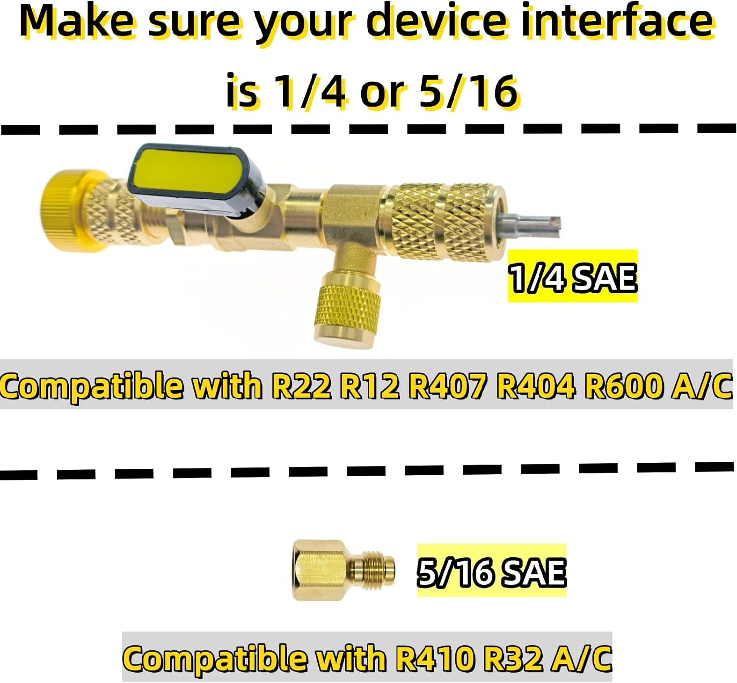HVAC Refrigeration Tool Set: Valve Core Remover, Service Wrench, Hex Adapters 6 HVAC Refrigeration Tool Set: Valve Core Remover, Service Wrench, Hex Adapters - Image 6