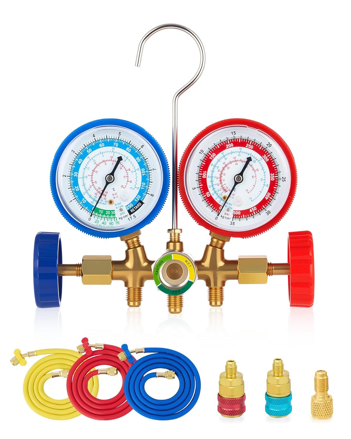 Orion AC Manifold Gauge Set R134A R12 R22 R502 with Quick Couplers 1 hvac tools manifold gauges