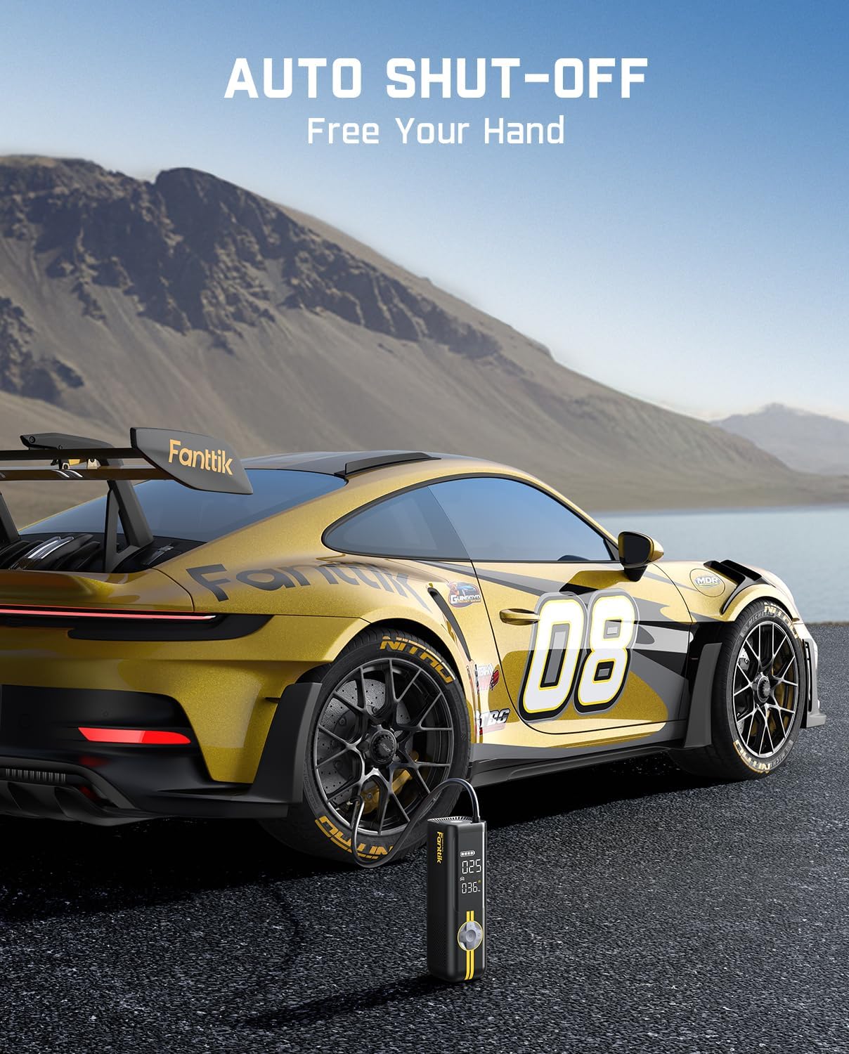 Fanttik X8 APEX Tire Inflator: Fast, Powerful, & Portable! 4 Fanttik X8 APEX Tire Inflator: Fast, Powerful, & Portable! - Image 4