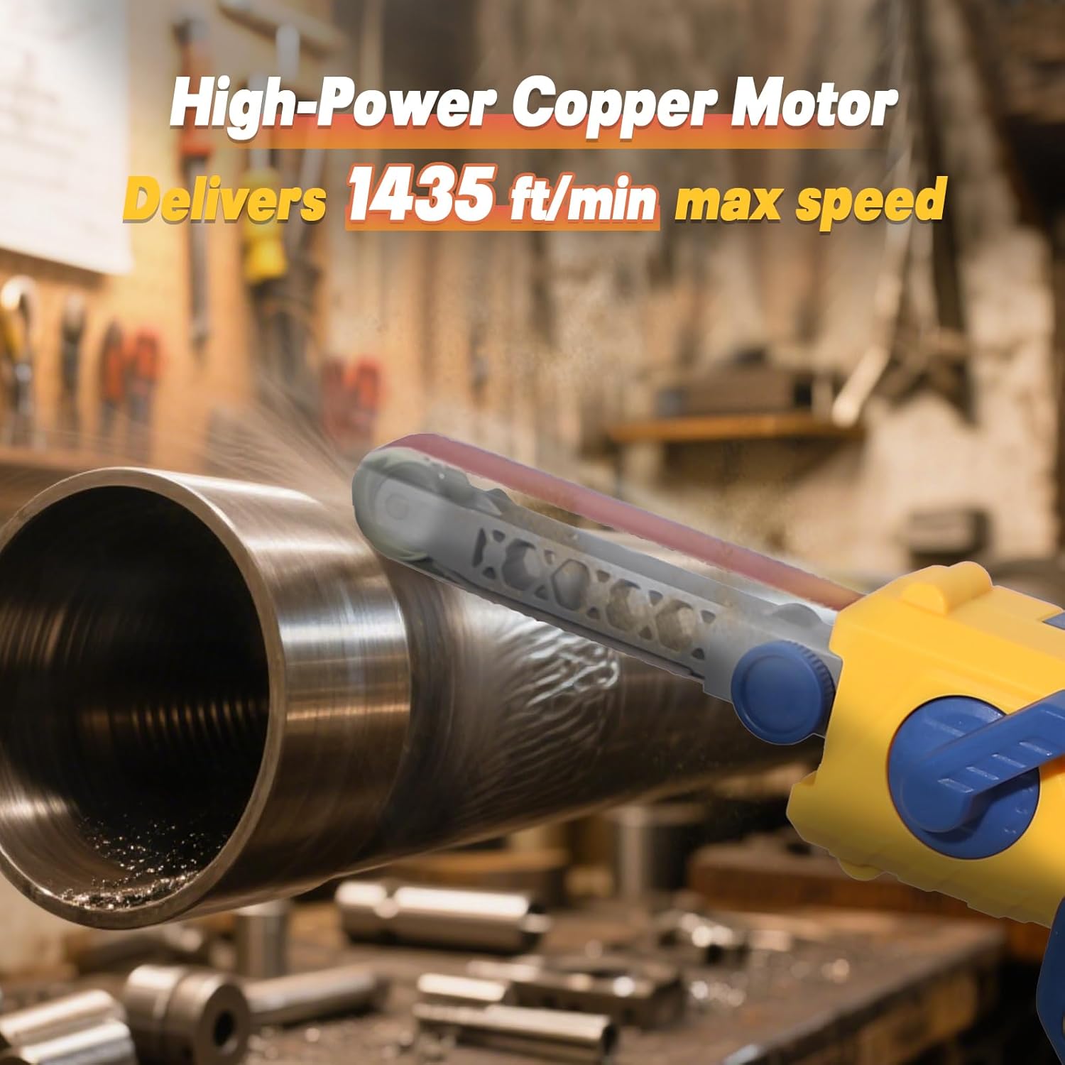 MaxMore Cordless Band File Sander: Power, Versatility, & Ease 3 MaxMore Cordless Band File Sander: Power, Versatility, & Ease - Image 3