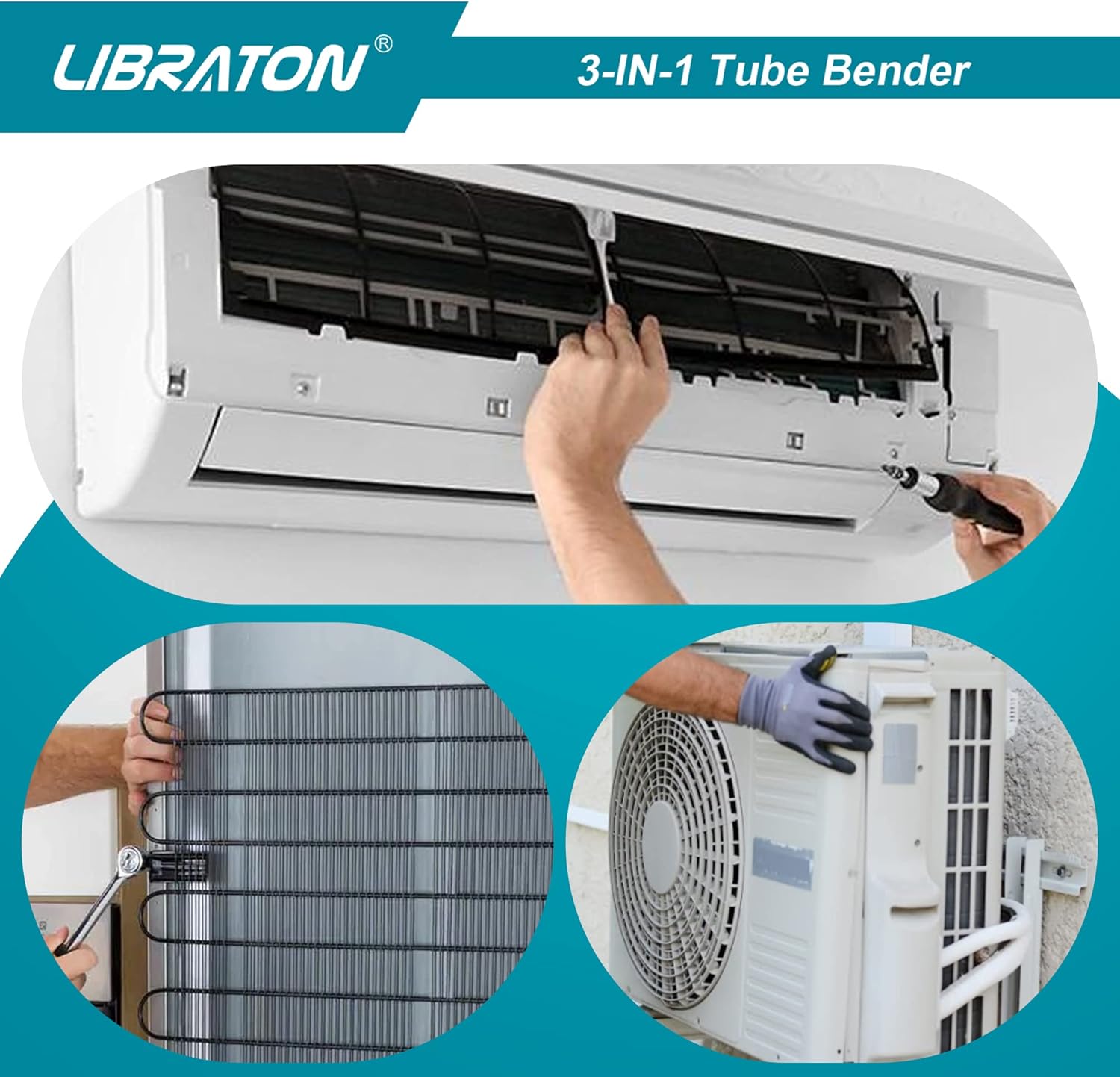 3-in-1 Copper Tube Bender for HVAC Plumbing 180° - 1/4 5/16 3/8 Aluminum Steel 7 3-in-1 Copper Tube Bender for HVAC Plumbing 180° - 1/4 5/16 3/8 Aluminum Steel - Image 7