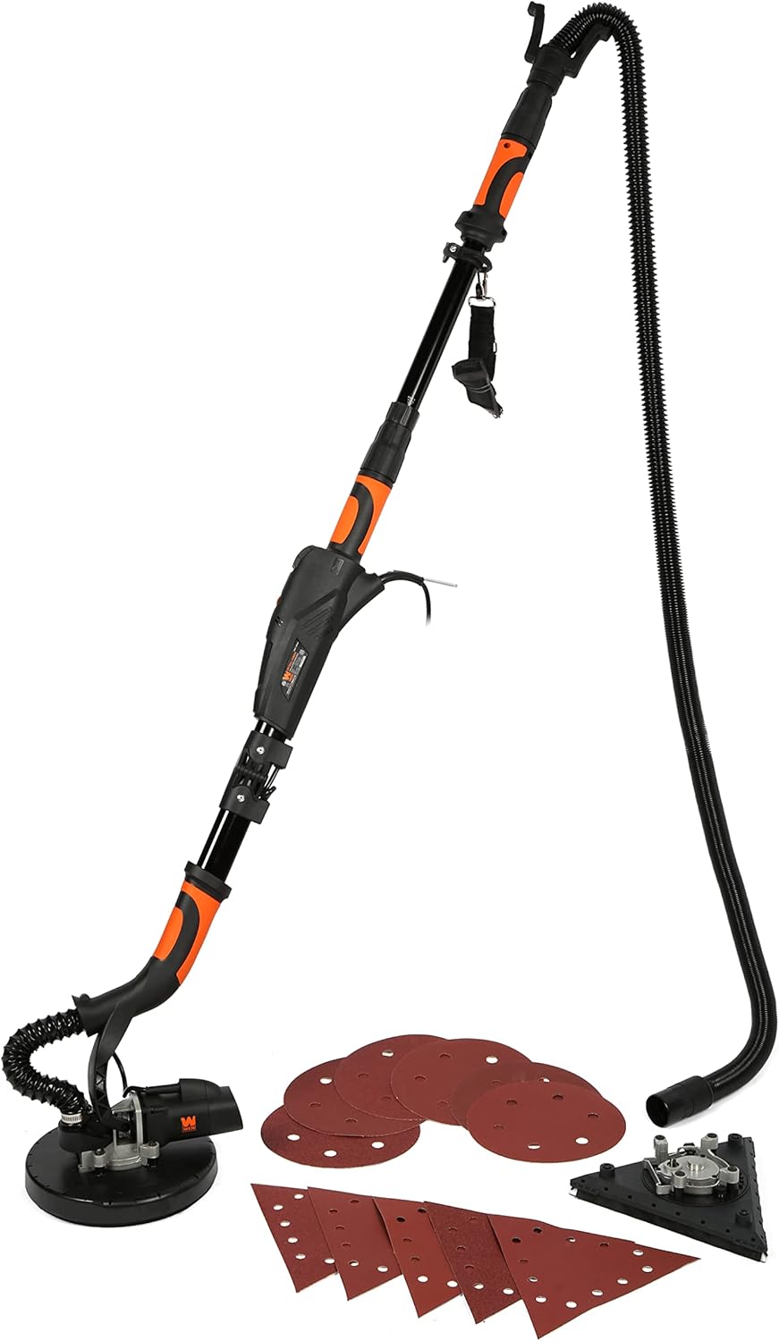 WEN DW5084 Drywall Sander 5-Amp Variable Speed Dual-Head 15ft Hose 6 WEN DW5084 Drywall Sander 5-Amp Variable Speed Dual-Head 15ft Hose - Image 6