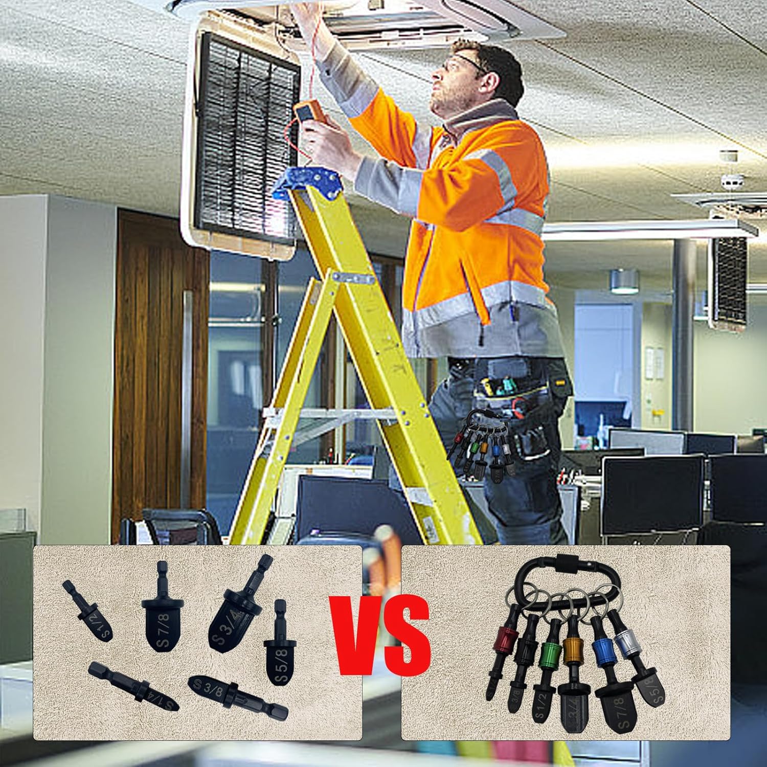 Professional HVAC Swaging Tool Set | Copper Tube Expander w/ 6 Drill Bits 5 Professional HVAC Swaging Tool Set | Copper Tube Expander w/ 6 Drill Bits - Image 5