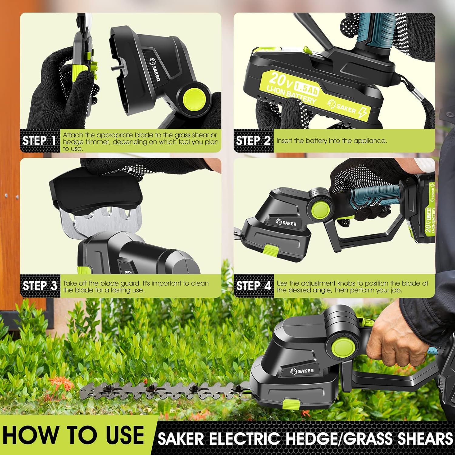 Effortless Gardening: Saker 20V Cordless Hedge Trimmer Review 6 Effortless Gardening: Saker 20V Cordless Hedge Trimmer Review - Image 6