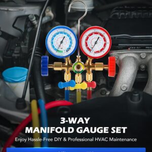 Orion AC Manifold Gauge Set R134A R12 R22 R502 with Quick Couplers