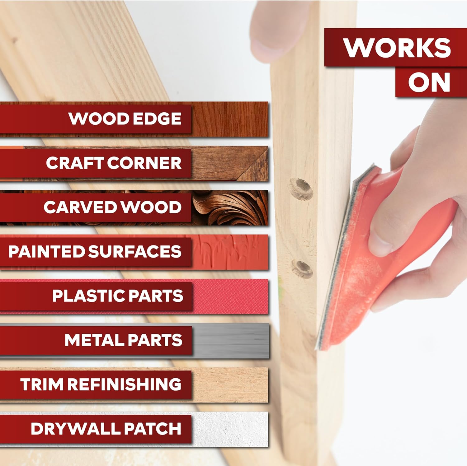 XFasten Micro Sander Kit 100PCS 5-Grit Sandpaper for Woodworking 4 XFasten Micro Sander Kit 100PCS 5-Grit Sandpaper for Woodworking - Image 4