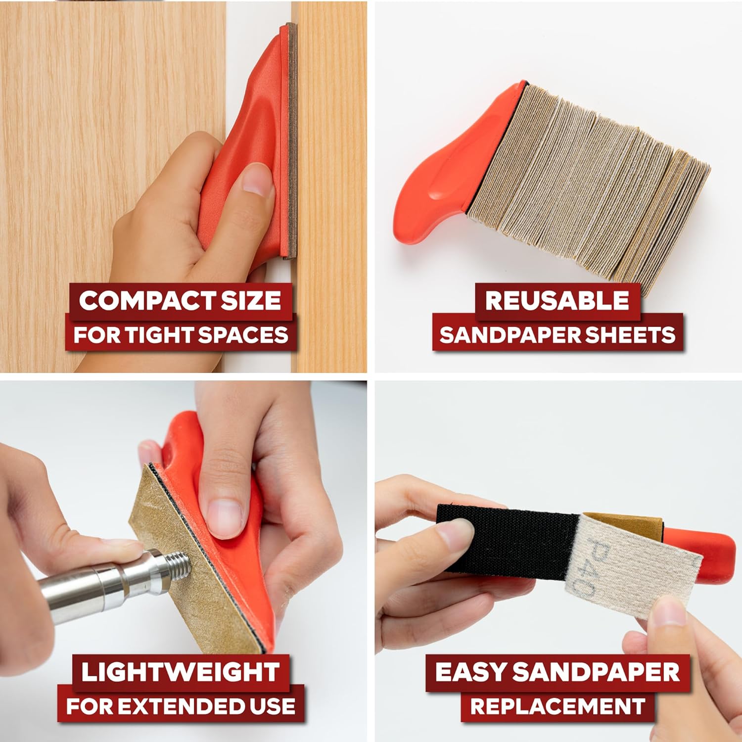 XFasten Micro Sander Kit 100PCS 5-Grit Sandpaper for Woodworking 7 XFasten Micro Sander Kit 100PCS 5-Grit Sandpaper for Woodworking - Image 7