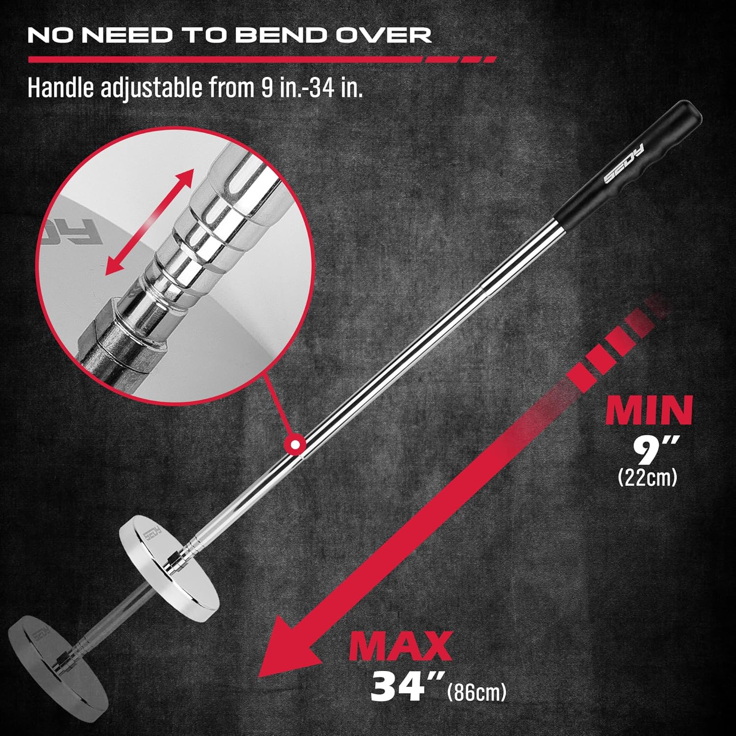 Telescopic Magnetic Pickup Tool: 35lb Strong Magnet Metal Finder Screw Nail Retriever 4 Telescopic Magnetic Pickup Tool: 35lb Strong Magnet Metal Finder Screw Nail Retriever - Image 4