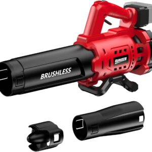 Cordless Leaf Blower for Milwaukee M18 Battery, 480 CFM Electric Blower with Brushless Motor, Lockable to Maintain Speeds up to 130MPH, Handheld Blower for Snow Blowing, Lawn Care, Yard(No Battery)