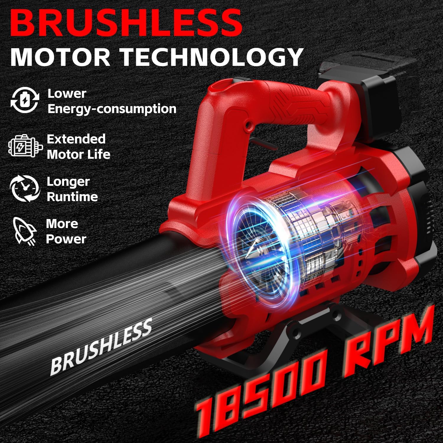 Milwaukee M18 Brushless Cordless Leaf Blower 480 CFM High-Performance Yard Tool 2 Milwaukee M18 Brushless Cordless Leaf Blower 480 CFM High-Performance Yard Tool - Image 2