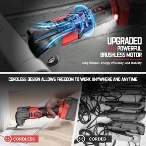 Milwaukee 18V Brushless Cordless Oscillating Multi-Tool | 6-Speed Wood Cutting Grout Removal Kit