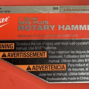 Milwaukee 2912-20 M18 Fuel 18V 1" Sds Plus Brushless Rotary Hammer