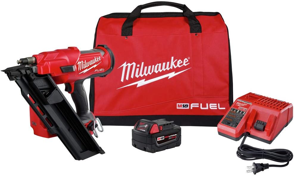 Milwaukee M18 FUEL 18V Brushless 30-Degree Framing Nailer Cordless Kit 1 Milwaukee Electric - M18 Fuel? 30 Degree FRAMING Nailer KIT