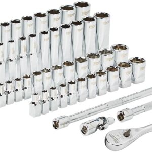 Milwaukee 1/4″ Ratchet & Socket Set – SAE and Metric Professional Mechanic Kit
