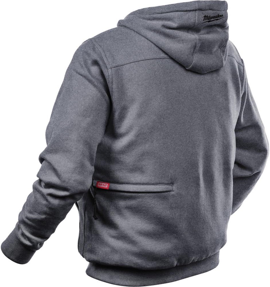 Milwaukee M12 Gray Heated Hoodie Kit - Dual Heat Zones, L w/Battery 2 Milwaukee M12 Gray Heated Hoodie Kit - Dual Heat Zones, L w/Battery - Image 2
