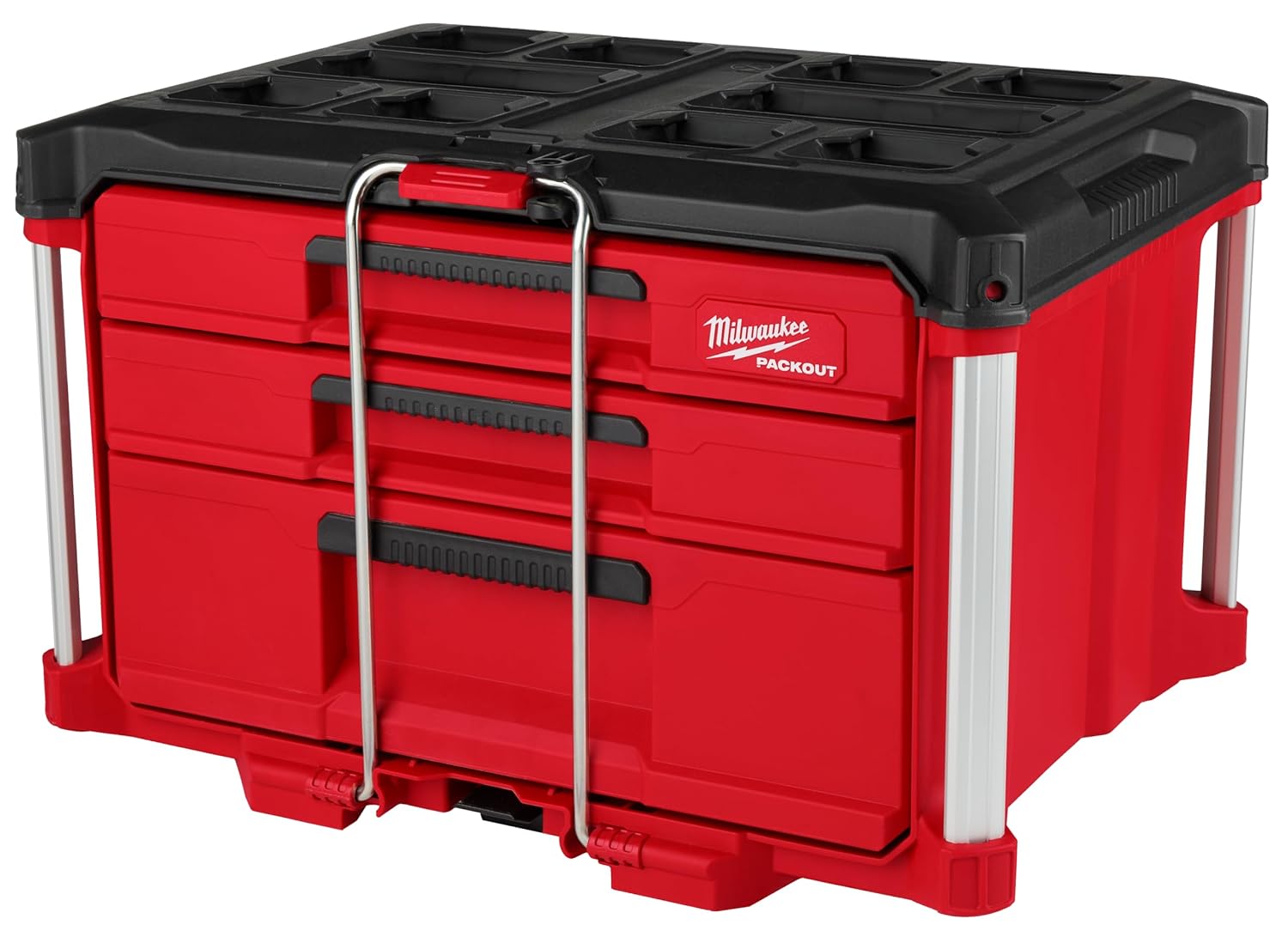 Milwaukee PACKOUT 3-Drawer Deep Tool Organizer Storage Box 48-22-8447 1 Milwaukee Packout 3 Drawer Multi-Deep Tool Organizer Box - 48-22-8447