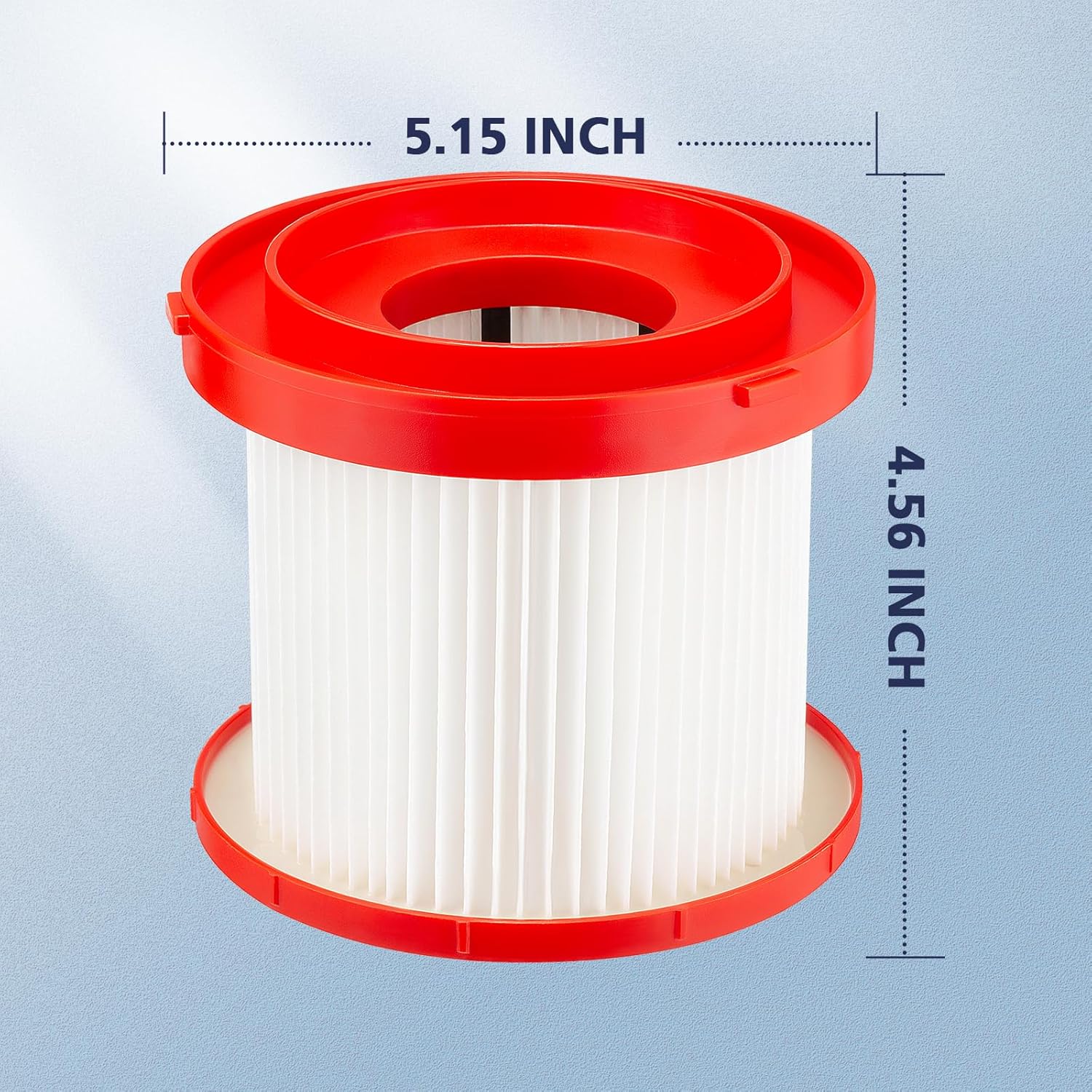 Milwaukee Cordless Vacuum HEPA Filter 2-Pack | M18 Wet Dry Replacement 49-90-1900 5 Milwaukee Cordless Vacuum HEPA Filter 2-Pack | M18 Wet Dry Replacement 49-90-1900 - Image 5