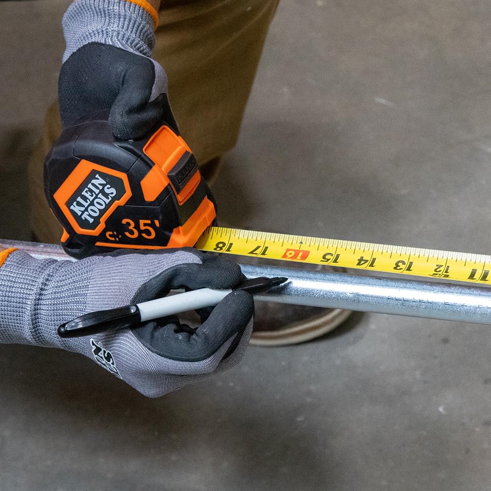 Klein Tools 35ft Magnetic Measuring Tape | Heavy-Duty Double-Hook Nylon Blade 10 Klein Tools 35ft Magnetic Measuring Tape | Heavy-Duty Double-Hook Nylon Blade - Image 10