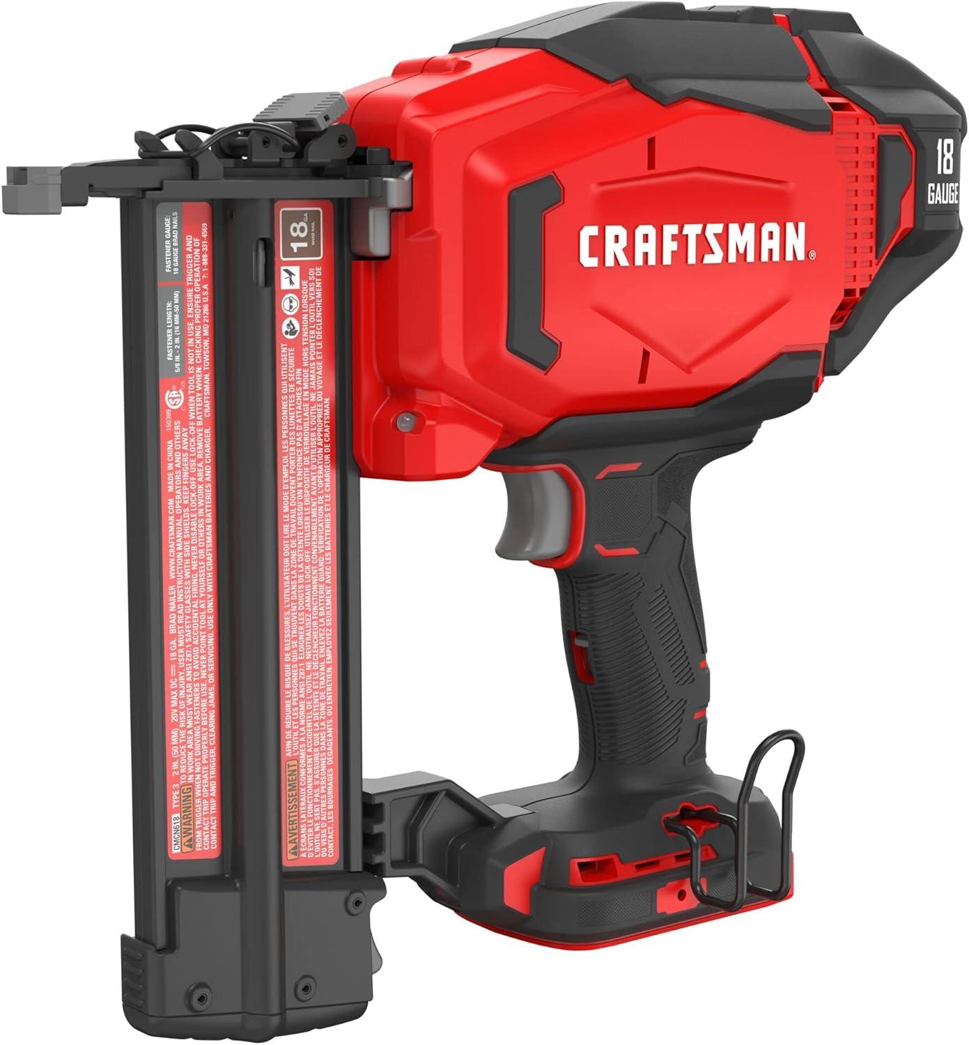 Top CRAFTSMAN V20 Cordless Brad Nailers for Your Next Project